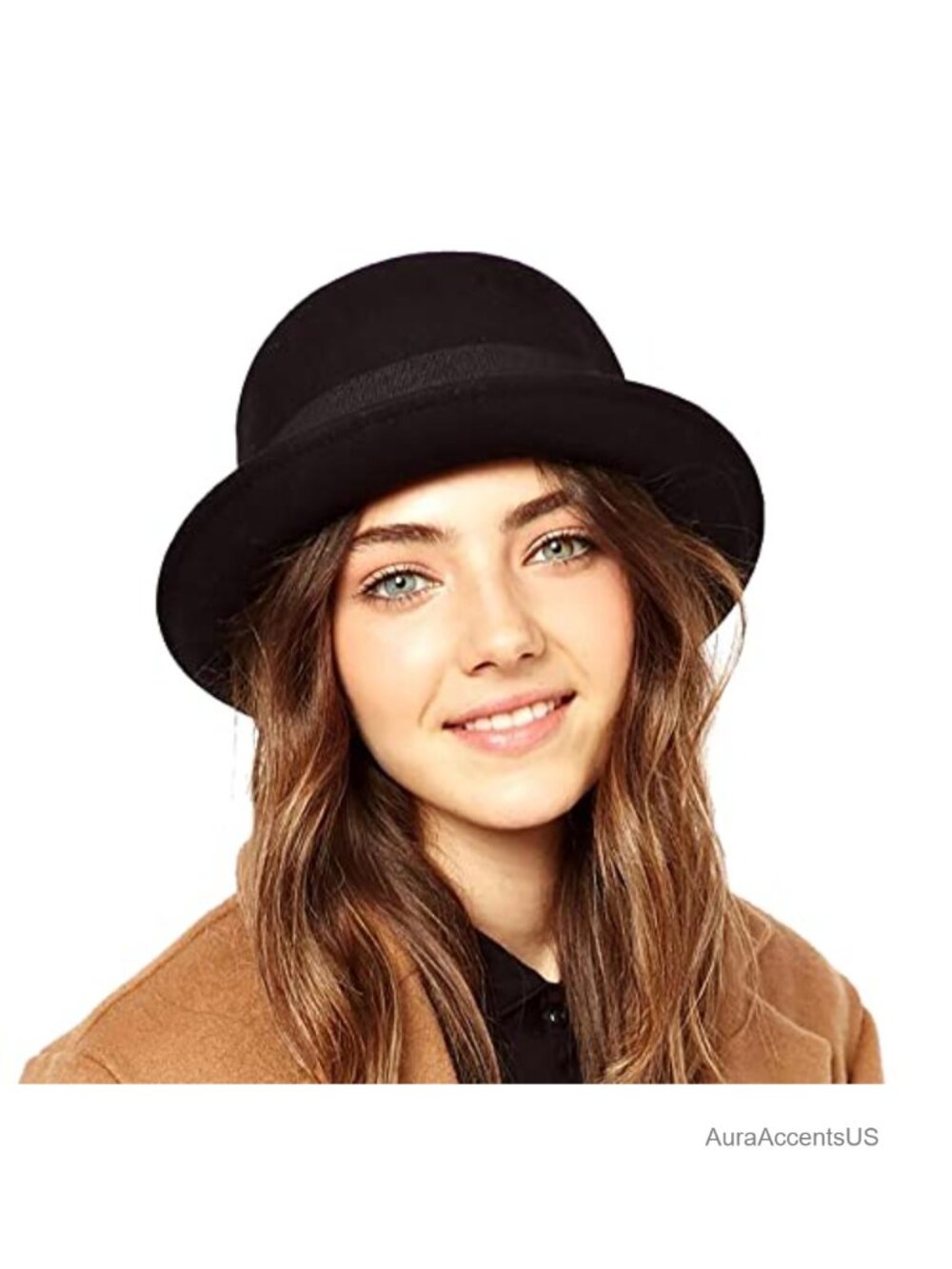100% Wool Derby Round Cloche Upturn Church Hat